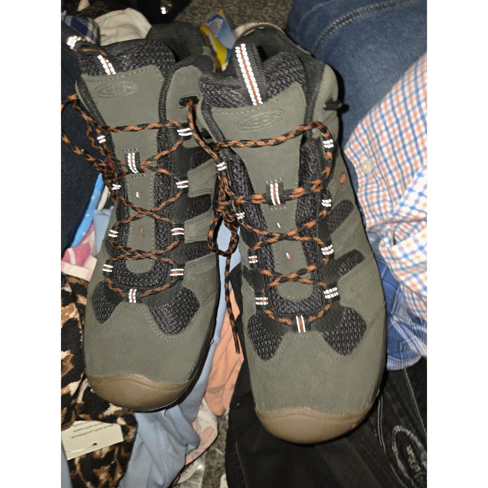 KEEN Men's Hiking Boots Green/Black/Brown US 14 Medium MPN 1018236